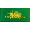 "I love Marzahn" Miss Damen in M Kellygreen mit Aufdruck gelb, S11386