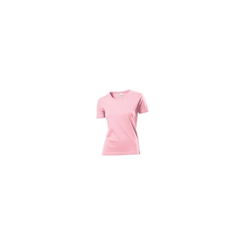 "I love Marzahn" Classic-T Women Rosa, Größe L Aufdruck grün  ST2600