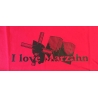 "I love Marzahn" Imperial Damen in XL Rot mit Aufdruck schwarz S11502