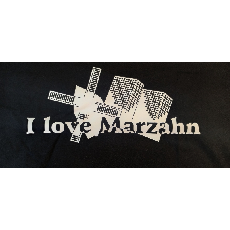 "I love Marzahn" Regent Damen in XL Schwarz mit Aufdruck weißS01825