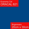 Oracal 621 Economy Cal Glanz | selbstklebende Plotterfolie | auch als Möbelfolie geeignet | Enzianblau