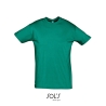 "I love Marzahn" Regent Men in S Emerald mit Aufdruck in Creme S11380