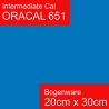 Oracal 651 Intermediate Cal Glanz | selbstklebende Plotterfolie | auch als Möbelfolie geeignet | Himmelblau