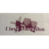 "I love Marzahn" Regent Men in M Weiß mit Aufdruck in Aubergine S11380