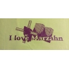 "I love Marzahn" Regent Men in L Apfelgrün mit Aufdruck in Aubergine S11380