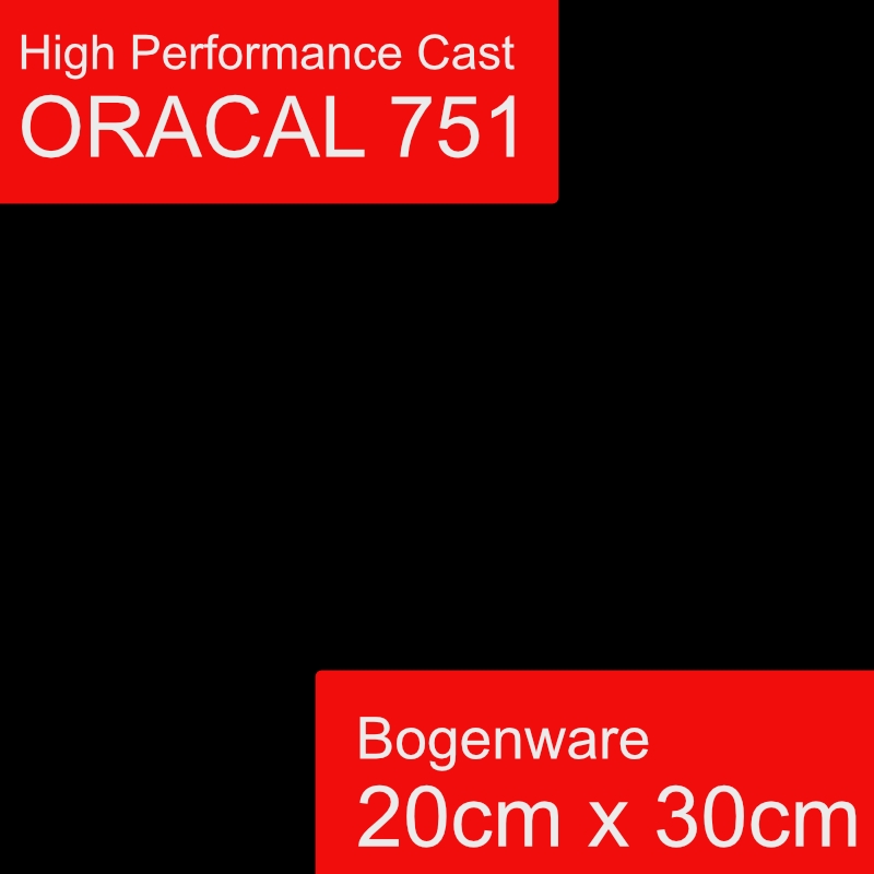 Oracal 751 Economy Cal Glanz | selbstklebende Plotterfolie | auch als Möbelfolie geeignet |Schwarz