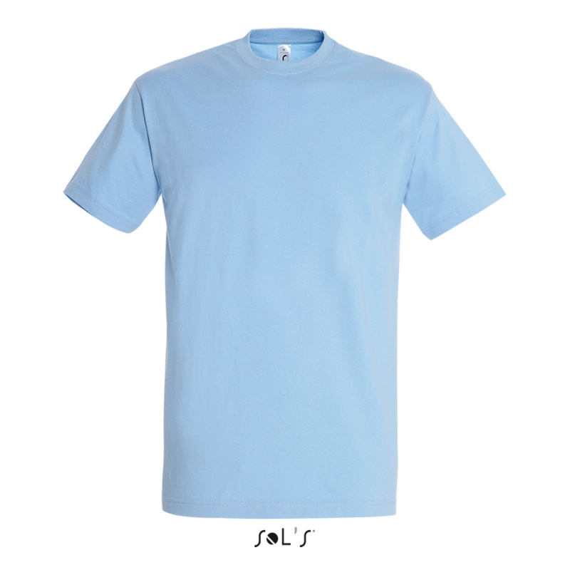 "I love Marzahn" Imperial Men in XL Skyblue mit Aufdruck in Rot S11500