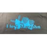 "I love Marzahn" Imperial Men in XL Mouse Grey mit Aufdruck in Neonblau S11500