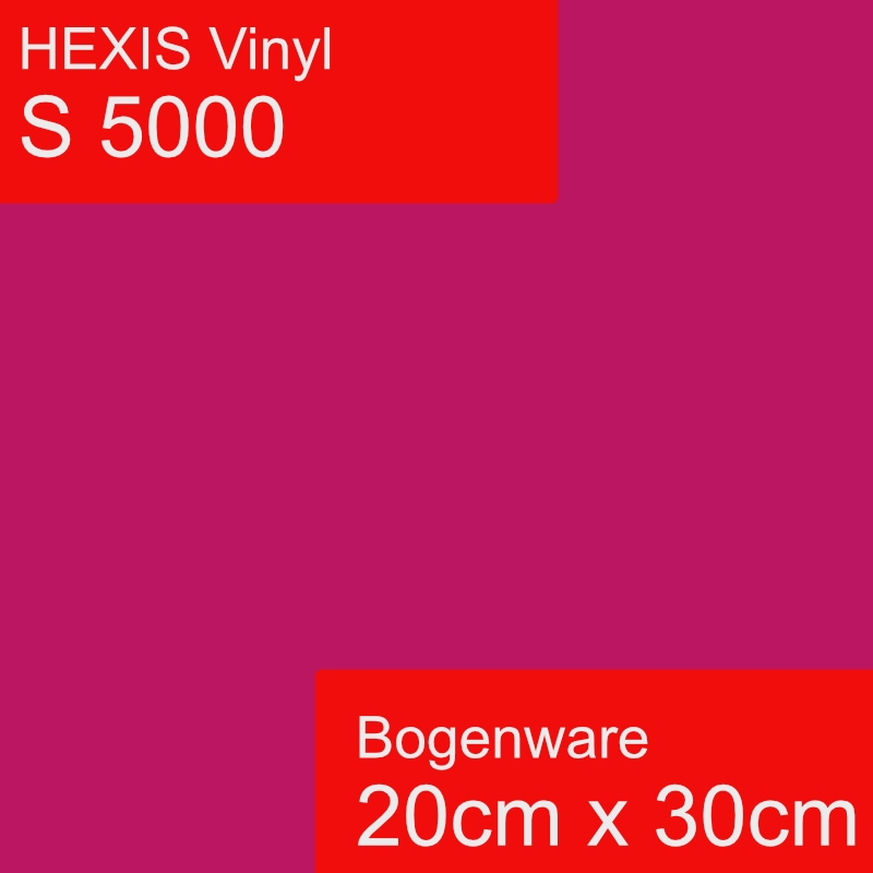 HEXIS S5000 Vinyl Glanz | selbstklebende Plotterfolie | auch als Möbelfolie geeignet | Pink