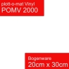 plott-o-mat 2000 Vinyl Glanz | selbstklebende Plotterfolie | auch als Möbelfolie geeignet | Weiß