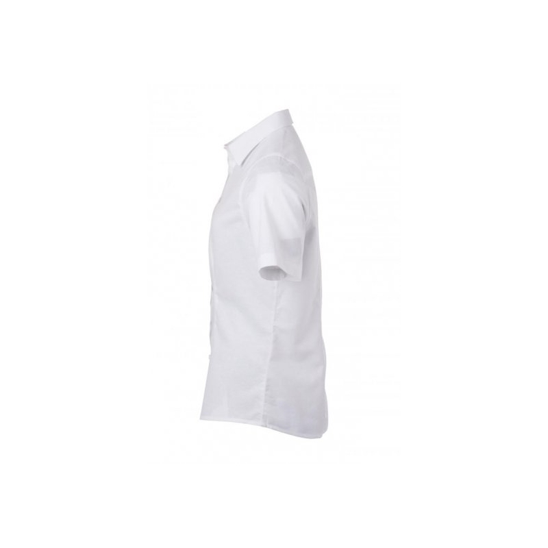 Ladies' Shirt Shortsleeve Oxford L Weiß