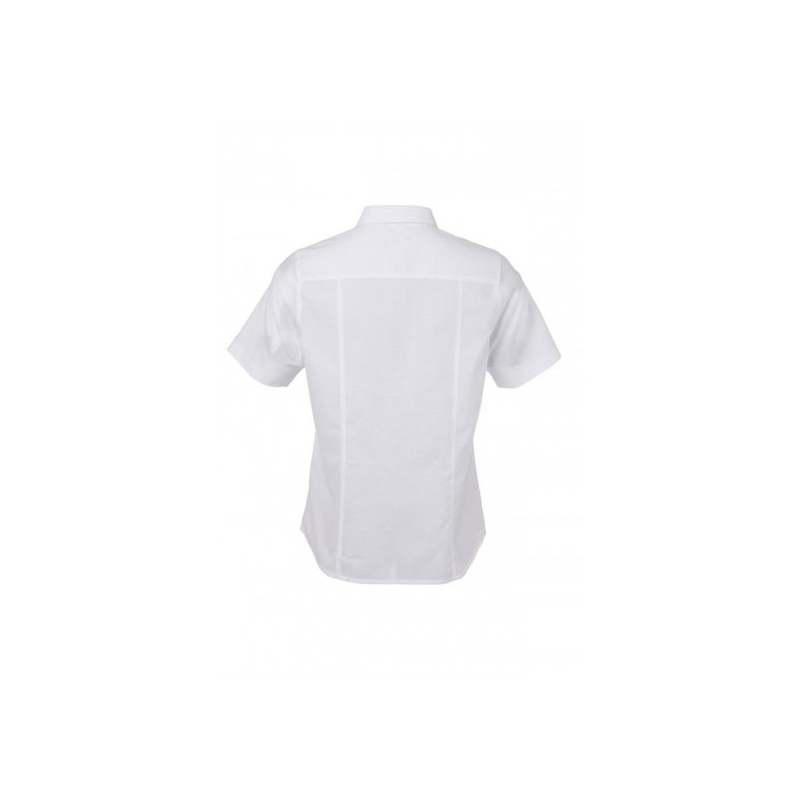 Ladies' Shirt Shortsleeve Oxford L Weiß