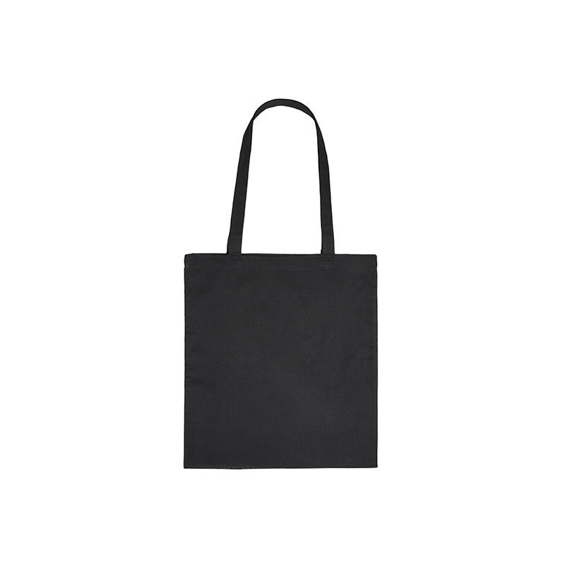 Cotton Bag Long Handles Schwarz