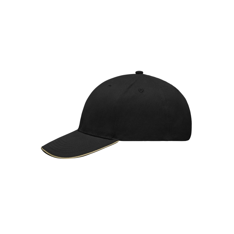 Light Brushed Sandwich Cap (black/beige) MB6541