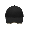 Light Brushed Sandwich Cap (black/beige) MB6541