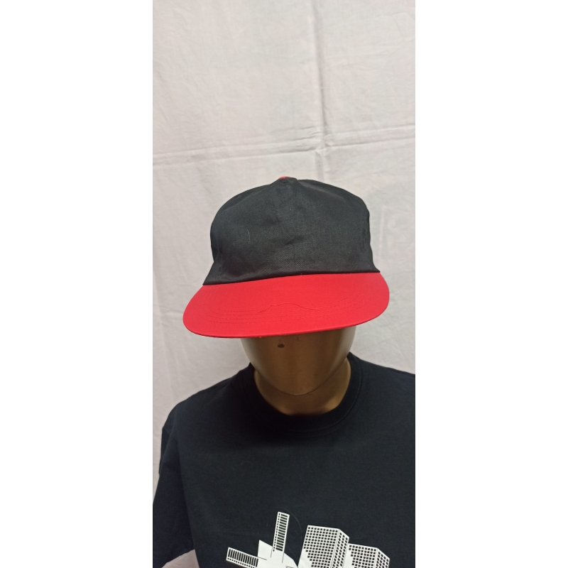 5-Panel Kontrast Cape Schwarz/Rot P600