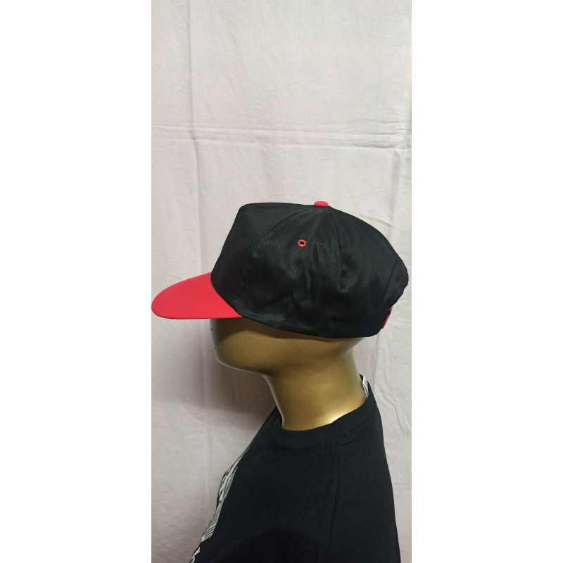 5-Panel Kontrast Cape Schwarz/Rot P600