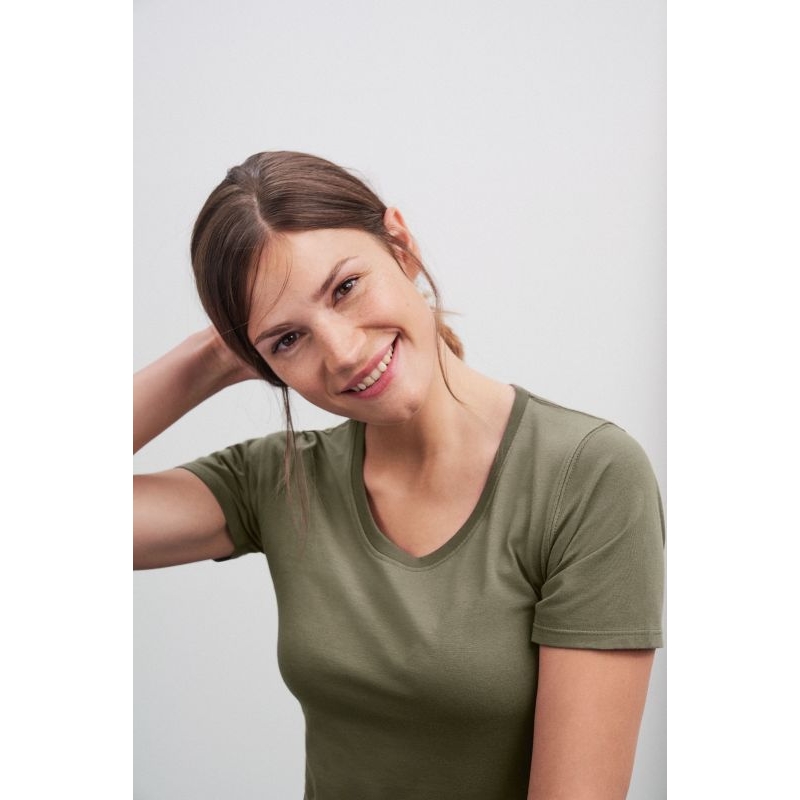Damen Rundhals T-Shirt JN901 Weiß L