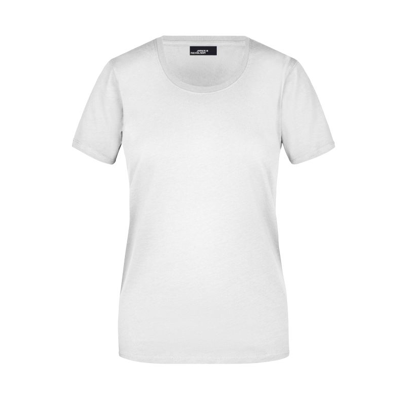 Damen Rundhals T-Shirt JN901 Weiß L