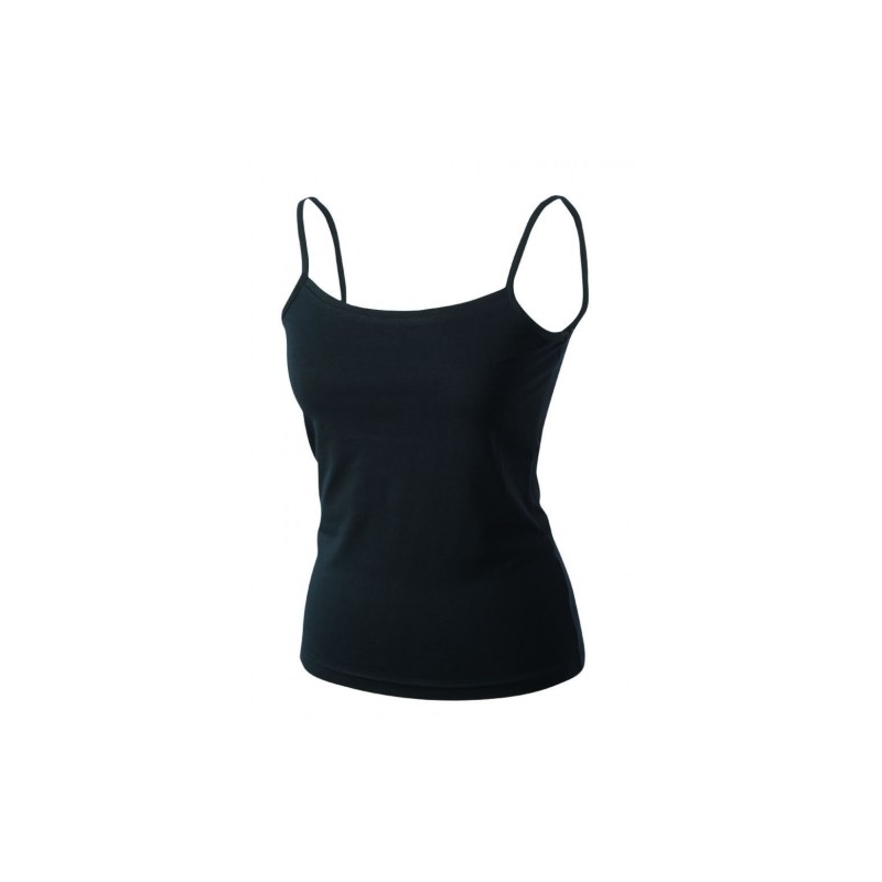 SOPO Damen TOP mit Spaghettiträger JN359 Schwarz