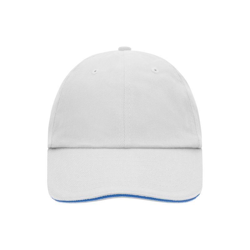 6 Panel Raver Sandwich Cap Weiß/Aqua MB6112