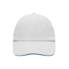 6 Panel Raver Sandwich Cap Weiß/Aqua MB6112