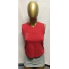 "Rose" aus Glitzersteinen Damen Top, Tanktop S, Rot