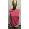 Damen Top Tanktop M, Pink mit einem Schmetterling aus Glitzersteinen JN 360