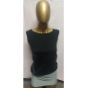 "Ornament" aus Glitzersteinen Damen Top Tanktop M, Schwarz, JN 360