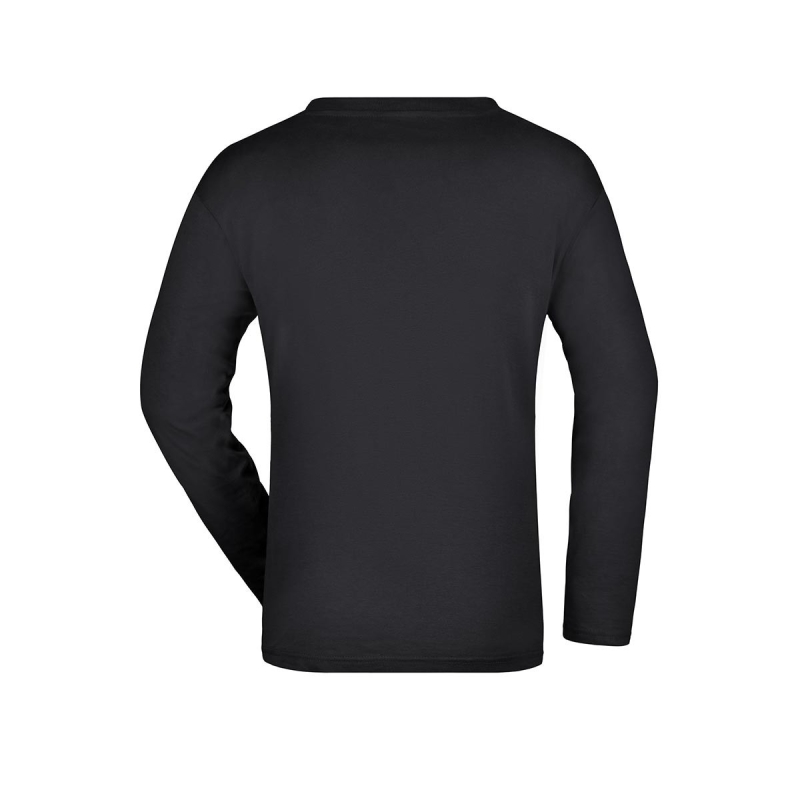 James & Nicholson Men's Longsleeve Medium - JN913 Schwarz L