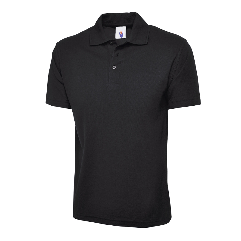 Men Uneek Classic Poloshirt UC101 Schwarz L