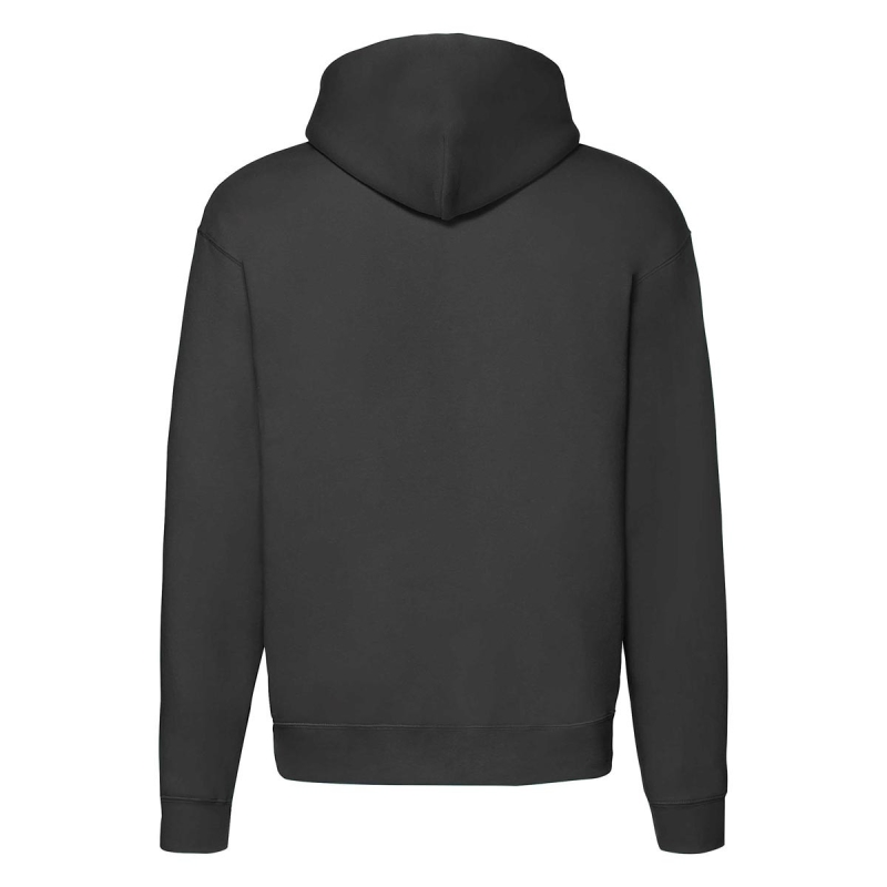 Men Premium Zip Thru Hooded Sweat - 62-034-0 Schwarz XL