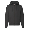 Men Premium Zip Thru Hooded Sweat - 62-034-0 Schwarz XL