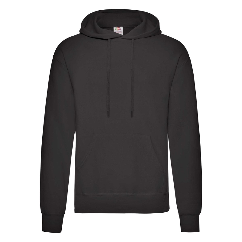 Men Classic Hooded Sweat - 62-208-0 Schwarz XL