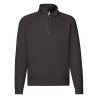 Men Premium Half-Zip Neck Sweat - 62-032-0 Schwarz XL