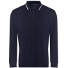 Just Polos JP103 | Long Sleeve Tipped 100 Polo M, Navy/Weiß