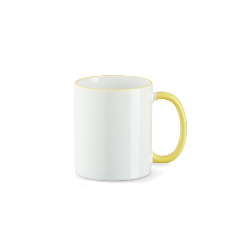 Sublitasse 1 Rim & Handle Weiß/Gelb