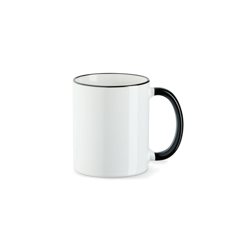 Sublitasse 1 Rim & Handle Weiß/Schwarz