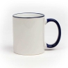 Sublitasse 1 Rim & Handle Weiß/Dunkelblau