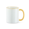 Sublitasse 1 Rim & Handle Weiß/Goldgelb