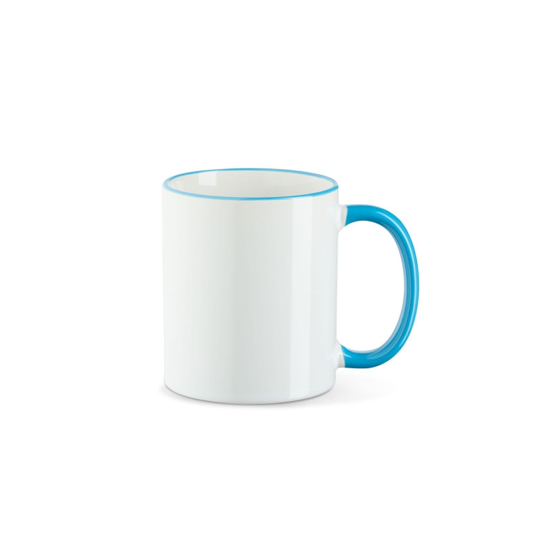 Sublitasse 1 Rim & Handle Weiß/Hellblau