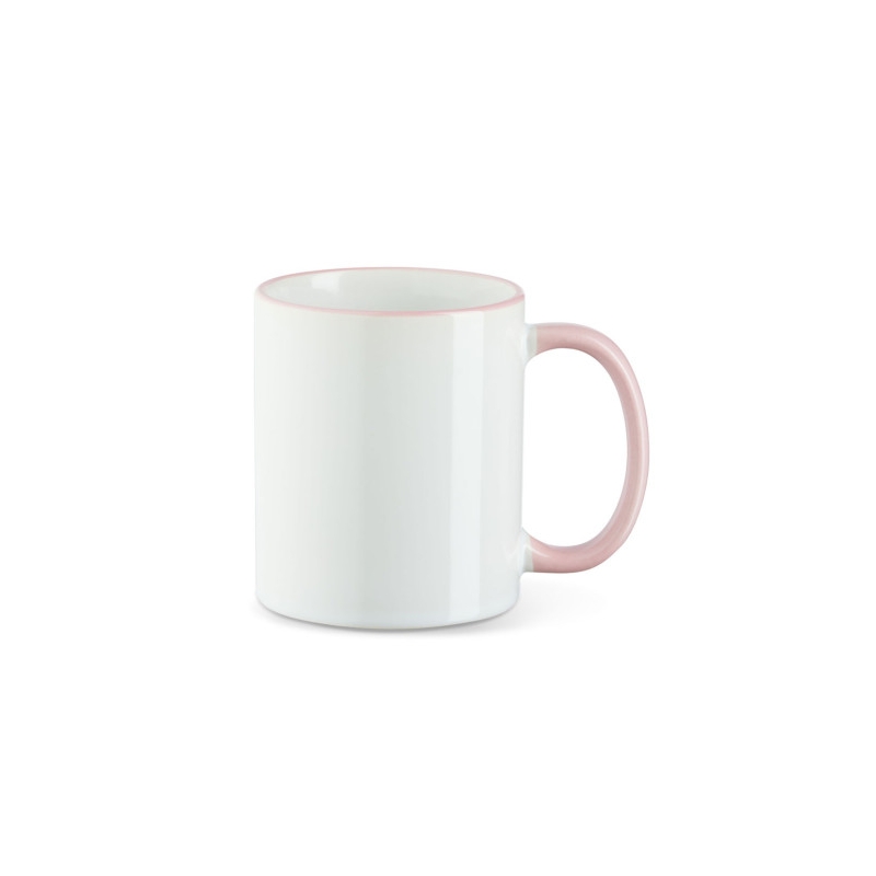 Sublitasse 1 Rim & Handle Weiß/Rosa