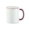 Sublitasse 1 Rim & Handle Weiß/Maroon