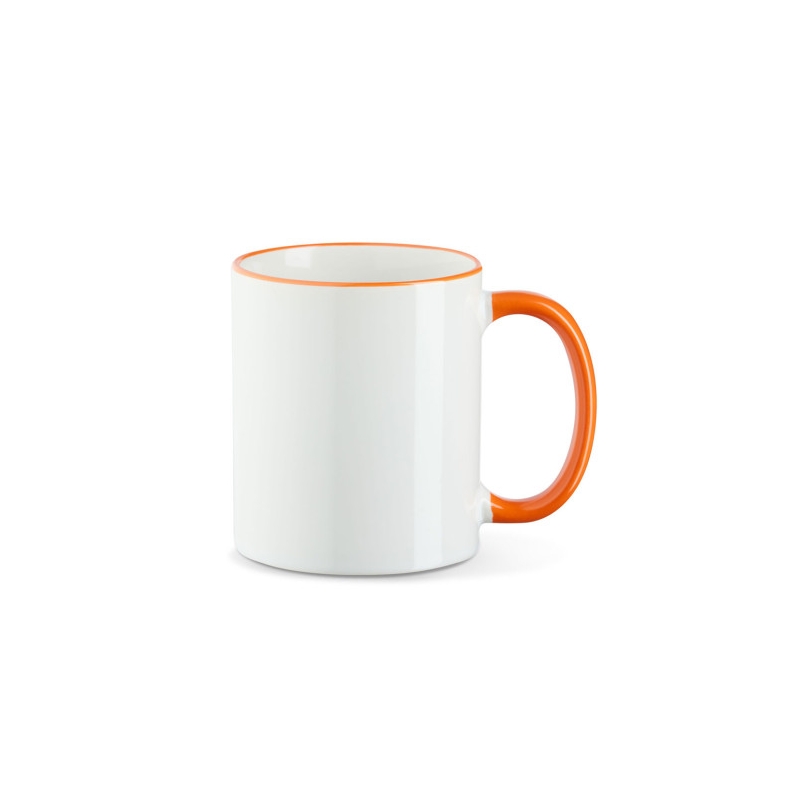 Sublitasse 1 Rim & Handle Weiß/Orange