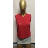 "Kirschen" aus Glitzersteinen Damen in M Tanktop Rot