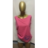 "Herz" aus Holofolie bedrucktDamen Top Tanktop XL, Pink JN 360